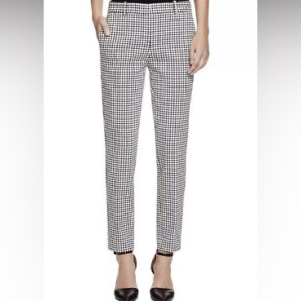 Theory Treeca Winhall Pants Size 12 Houndstooth